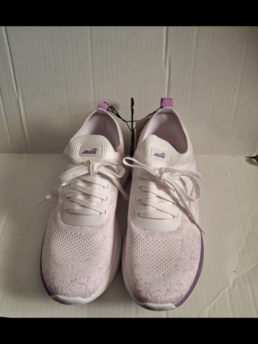 Avia Women's Light Pink Knit Athletic Sneakers
